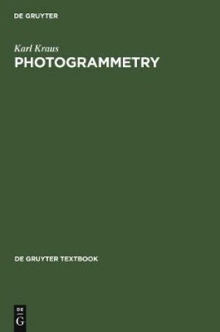 Cover of Photogrammetry