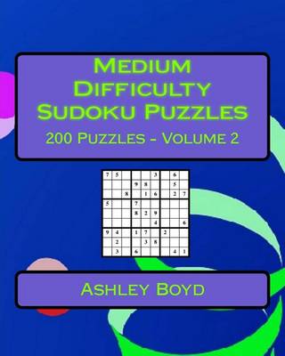 Cover of Medium Difficulty Sudoku Puzzles Volume 2