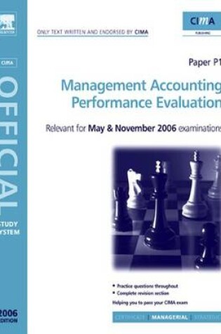 Cover of Management Accounting Performance Evaluation. Cima Study Systems 2006.