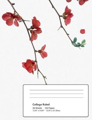 Book cover for Flowering Red Quince Gone Wild Composition Notebook