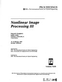 Book cover for Nonlinear Image Processing Iii