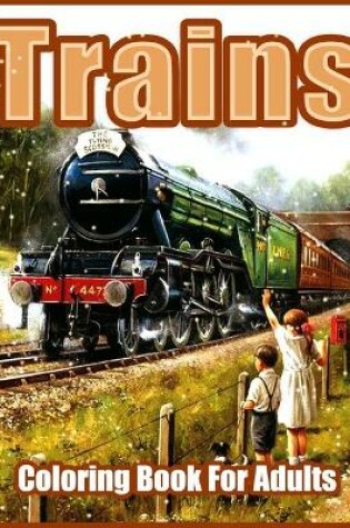 Cover of Trains Coloring Book