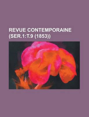 Book cover for Revue Contemporaine (Ser.1