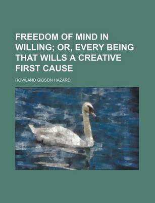 Book cover for Freedom of Mind in Willing