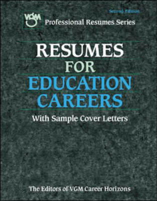 Cover of Resumes for Education Careers