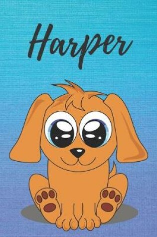 Cover of Harper dog coloring book / notebook / journal / diary