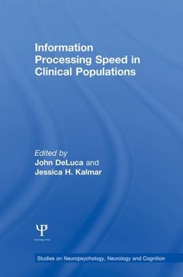 Book cover for Information Processing Speed in Clinical Populations