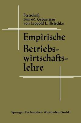 Book cover for Empirische Betriebswirtschaftslehre