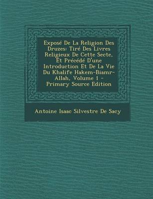 Cover of Expose de La Religion Des Druzes