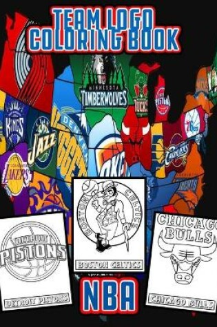 Cover of NBA team logos coloring book