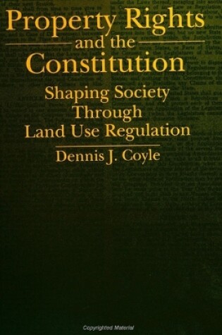 Cover of Property Rights and the Constitution