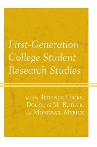 Cover of First-Generation College Student Research Studies