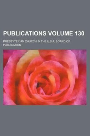 Cover of Publications Volume 130