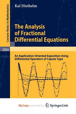 Cover of The Analysis of Fractional Differential Equations