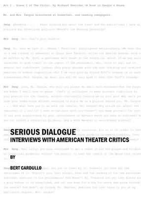 Book cover for Serious Dialogue