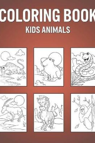 Cover of Coloring Book Kids Animals