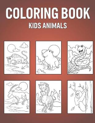 Book cover for Coloring Book Kids Animals