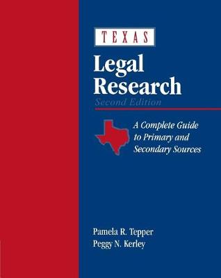 Cover of Texas Legal Research