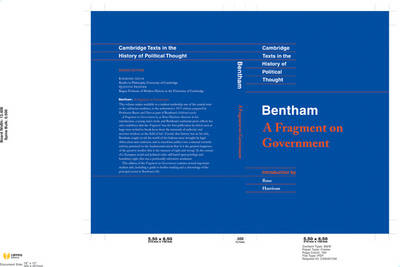 Book cover for Bentham: A Fragment on Government