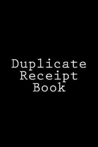 Cover of Duplicate Receipt Book