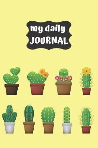 Cover of Cactus Lovers Blank Lined Journal Notebook