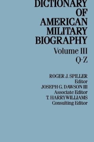 Cover of Dict Amer Military Biog V3