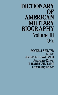 Book cover for Dict Amer Military Biog V3