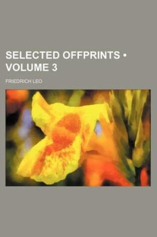 Cover of Selected Offprints (Volume 3)