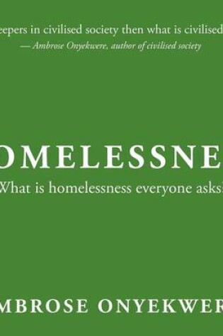 Cover of Homelessness