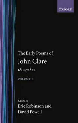 Cover of The Early Poems of John Clare 1804-1822: Volume I