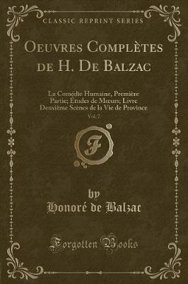 Book cover for Oeuvres Complètes de H. de Balzac, Vol. 7