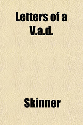 Book cover for Letters of A V.A.D.