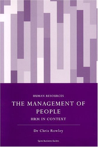 Book cover for The Management of People