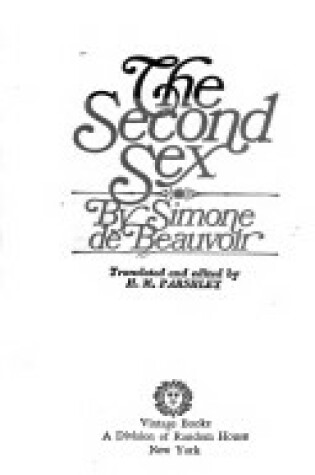 Cover of Second Sex V227