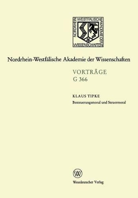 Cover of Besteuerungsmoral und Steuermoral