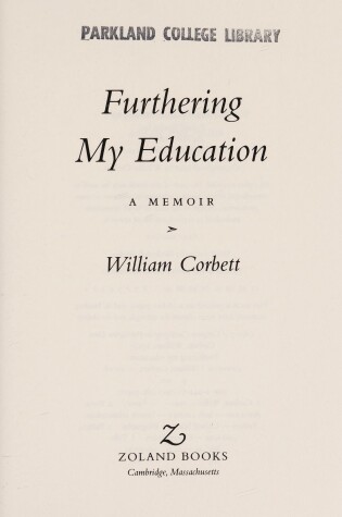 Cover of Furthering My Education
