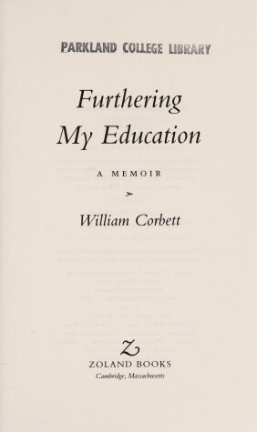 Book cover for Furthering My Education