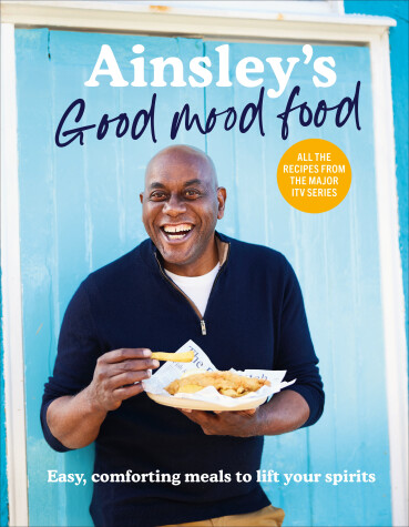 Book cover for Ainsley’s Good Mood Food