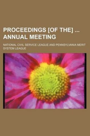 Cover of Proceedings [Of The] Annual Meeting (Volume 39-41)