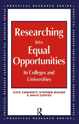 Book cover for Researching into Equal Opportunities in Colleges and Universities