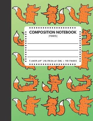 Cover of Composition Notebook Foxes