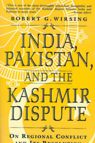 Cover of India, Pakistan, and the Kashmir Dispute