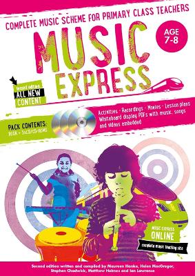 Book cover for Music Express: Age 7-8 (Book + 3CDs + DVD-ROM)