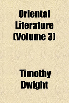 Book cover for Oriental Literature (Volume 3)