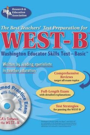 Cover of West-B (Rea) with CD- The Best Test Prep for the Washington Educator Skills Test