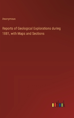 Book cover for Reports of Geological Explorations during 1881, with Maps and Sections