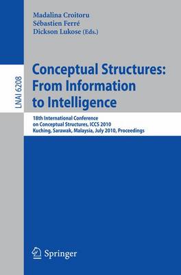 Cover of Conceptual Structures: From Information to Intelligence