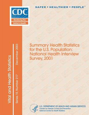 Book cover for Vital and Health Statistics Series 10, Number 217