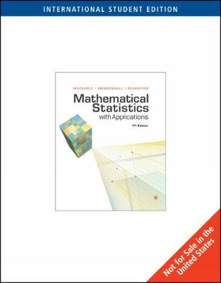 Book cover for Mathematical Statistics with Applications, International Edition