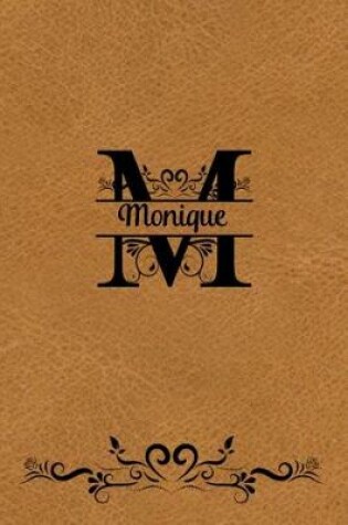 Cover of Split Letter Personalized Name Journal - Monique